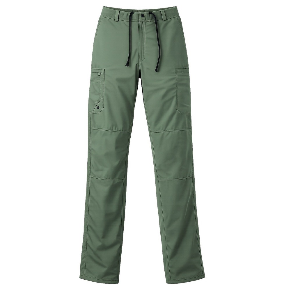 Cherokee Infinity Scrub Pants Men Medium Olive Green Cargo Drawstring Elastic